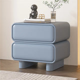 Morandi Faux Leather Countertop Wood Kids Nightstand Image - 22