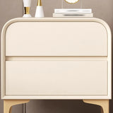 Morandi Faux Leather Top Kids Nightstand with Legs Image - 10
