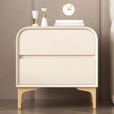 Morandi Faux Leather Top Kids Nightstand with Legs Image - 2