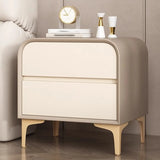 Morandi Faux Leather Top Kids Nightstand with Legs Image - 5