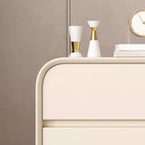 Morandi Faux Leather Top Kids Nightstand with Legs Image - 8