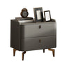 Morandi Leather Frame Kids Nightstand with Two Drawers Image - 13