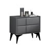 Morandi Leather Frame Kids Nightstand with Two Drawers Image - 4
