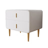 Morandi Leather Frame Kids Nightstand with Two Drawers Image - 6
