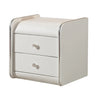 Morandi Leather Frame Kids Nightstand with Two Drawers Image - 7