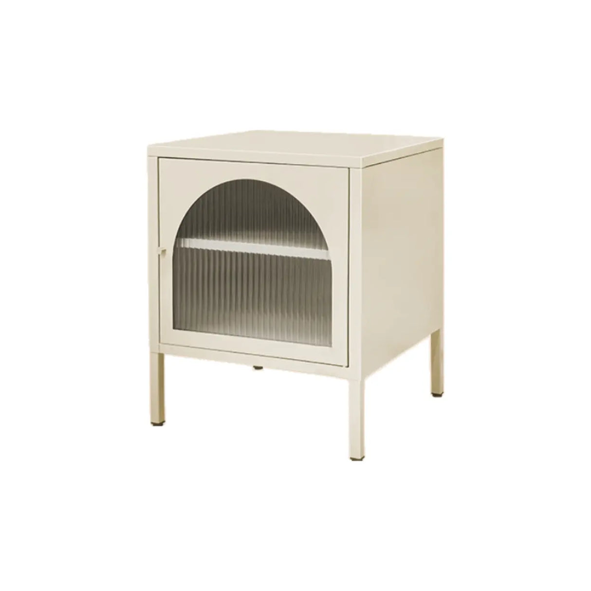 Morandi Stainless Steel Kids Nightstand with Shelf Image - 14