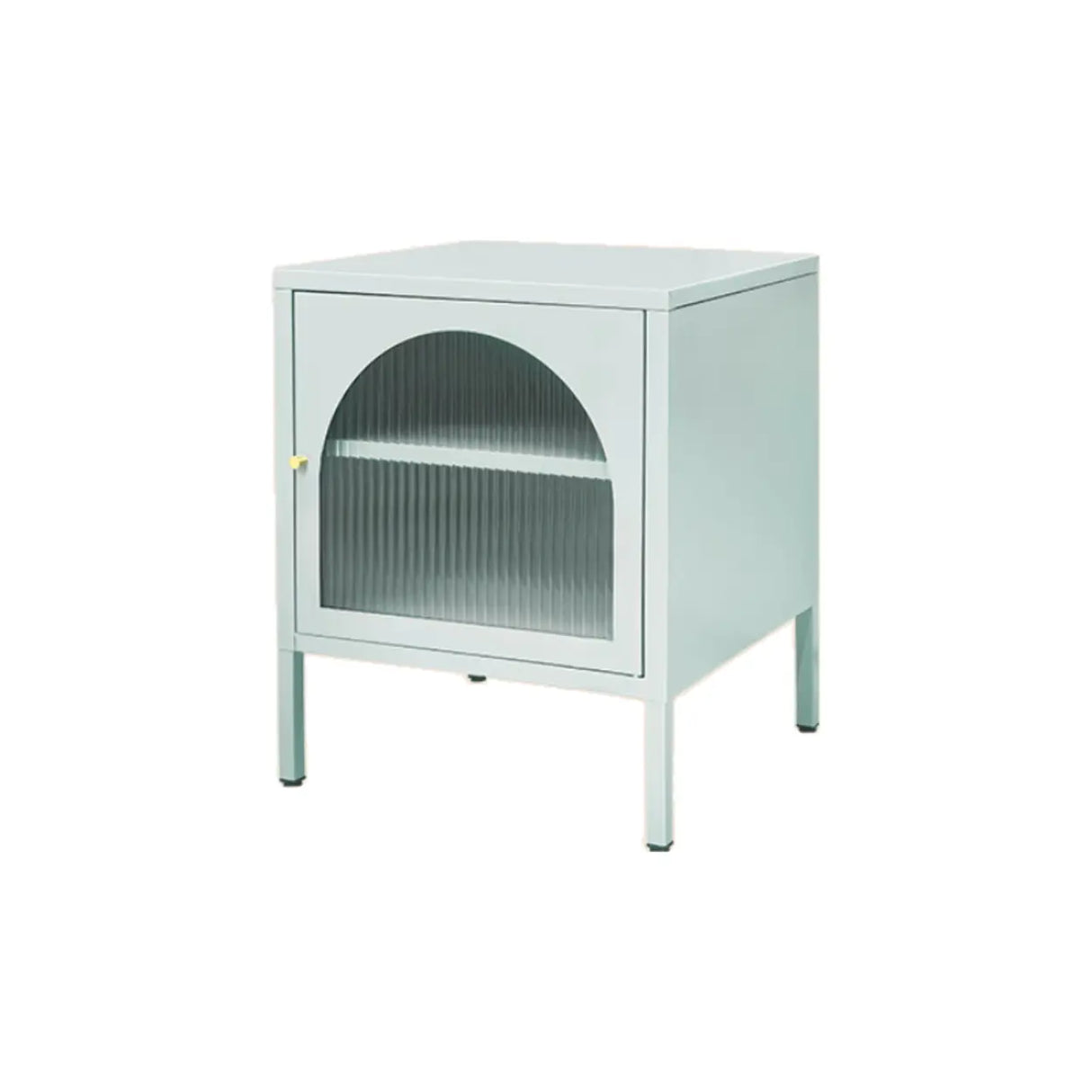 Morandi Stainless Steel Kids Nightstand with Shelf Image - 15