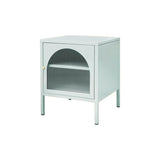 Morandi Stainless Steel Kids Nightstand with Shelf Image - 15