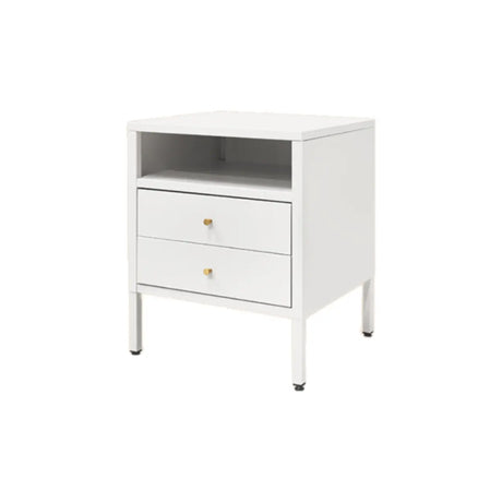 Morandi Stainless Steel Kids Nightstand with Shelf Image - 2
