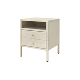 Morandi Stainless Steel Kids Nightstand with Shelf Image - 5