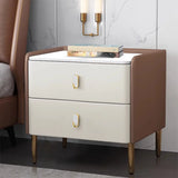 Morandi Stone Countertop Wood Storage Kids Nightstand Image - 19
