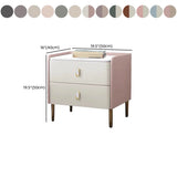 Morandi Stone Countertop Wood Storage Kids Nightstand #size