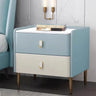 Morandi Stone Countertop Wood Storage Kids Nightstand Image - 7