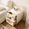 Morandi Theme Faux Leather Short Height Kids Nightstand Image - 4