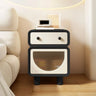 Morandi Theme Faux Leather Short Height Kids Nightstand Image - 5