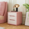 Morandi Theme Faux Leather Tip Resistant Kids Nightstand Image - 10