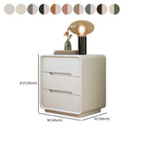 Morandi Theme Faux Leather Tip Resistant Kids Nightstand Image - 20