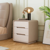 Morandi Theme Faux Leather Tip Resistant Kids Nightstand Image - 5