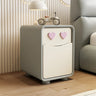 Morandi Theme Faux Leather Top Drawers Kids Nightstand Image - 13