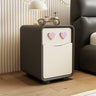 Morandi Theme Faux Leather Top Drawers Kids Nightstand Image - 6