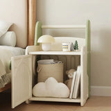 Morandi Theme Kids Nightstand with Cabinets Storage Image - 8