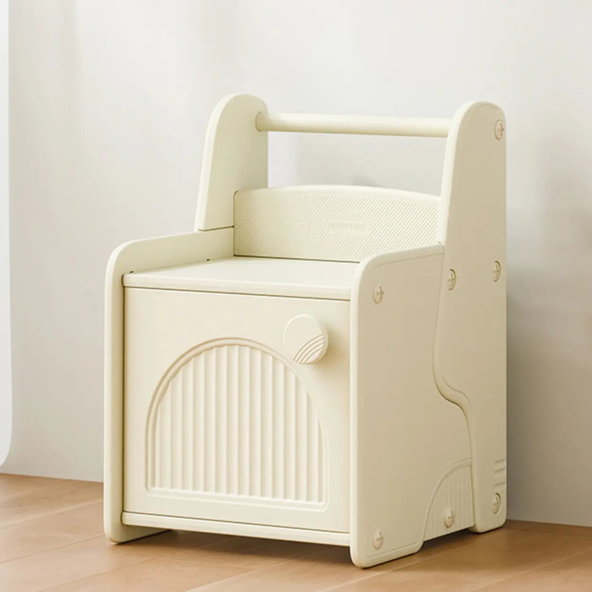 Morandi Theme Kids Nightstand with Cabinets Storage Image - 5