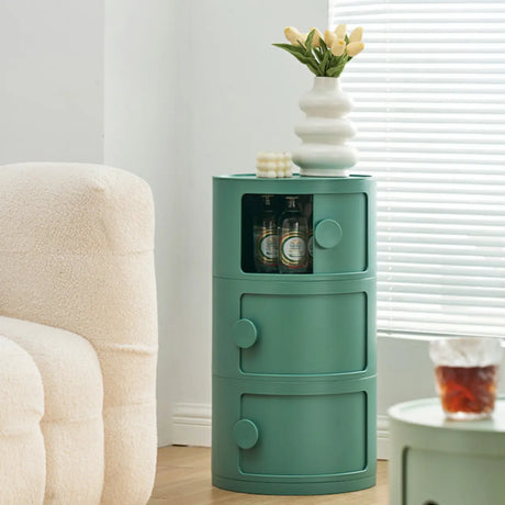 Morandi Theme Tip Resistant Cabinets Kids Nightstand Image - 1
