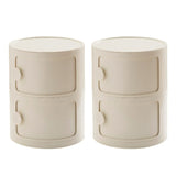 Morandi Theme Tip Resistant Cabinets Kids Nightstand Image - 43