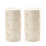 Morandi Theme Tip Resistant Cabinets Kids Nightstand Image - 45