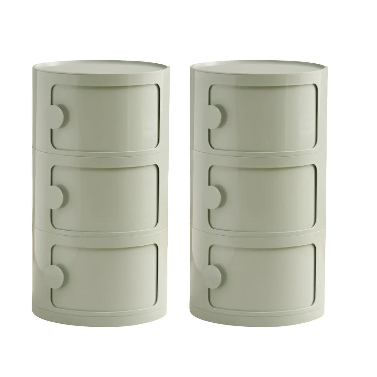 Morandi Theme Tip Resistant Cabinets Kids Nightstand Image - 53