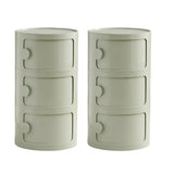 Morandi Theme Tip Resistant Cabinets Kids Nightstand Image - 53