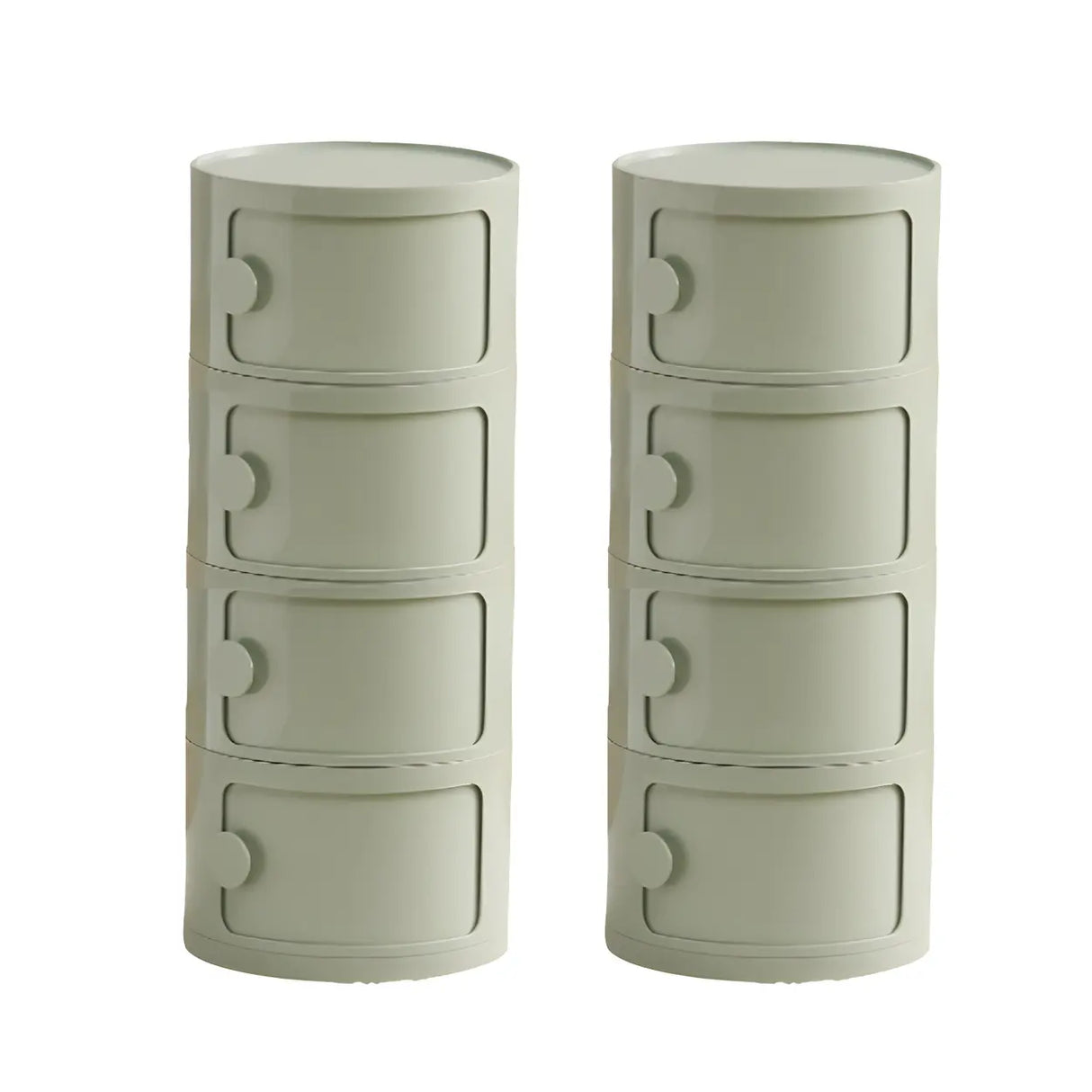 Morandi Theme Tip Resistant Cabinets Kids Nightstand Image - 55