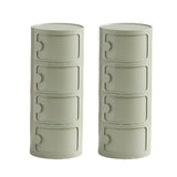Morandi Theme Tip Resistant Cabinets Kids Nightstand Image - 55
