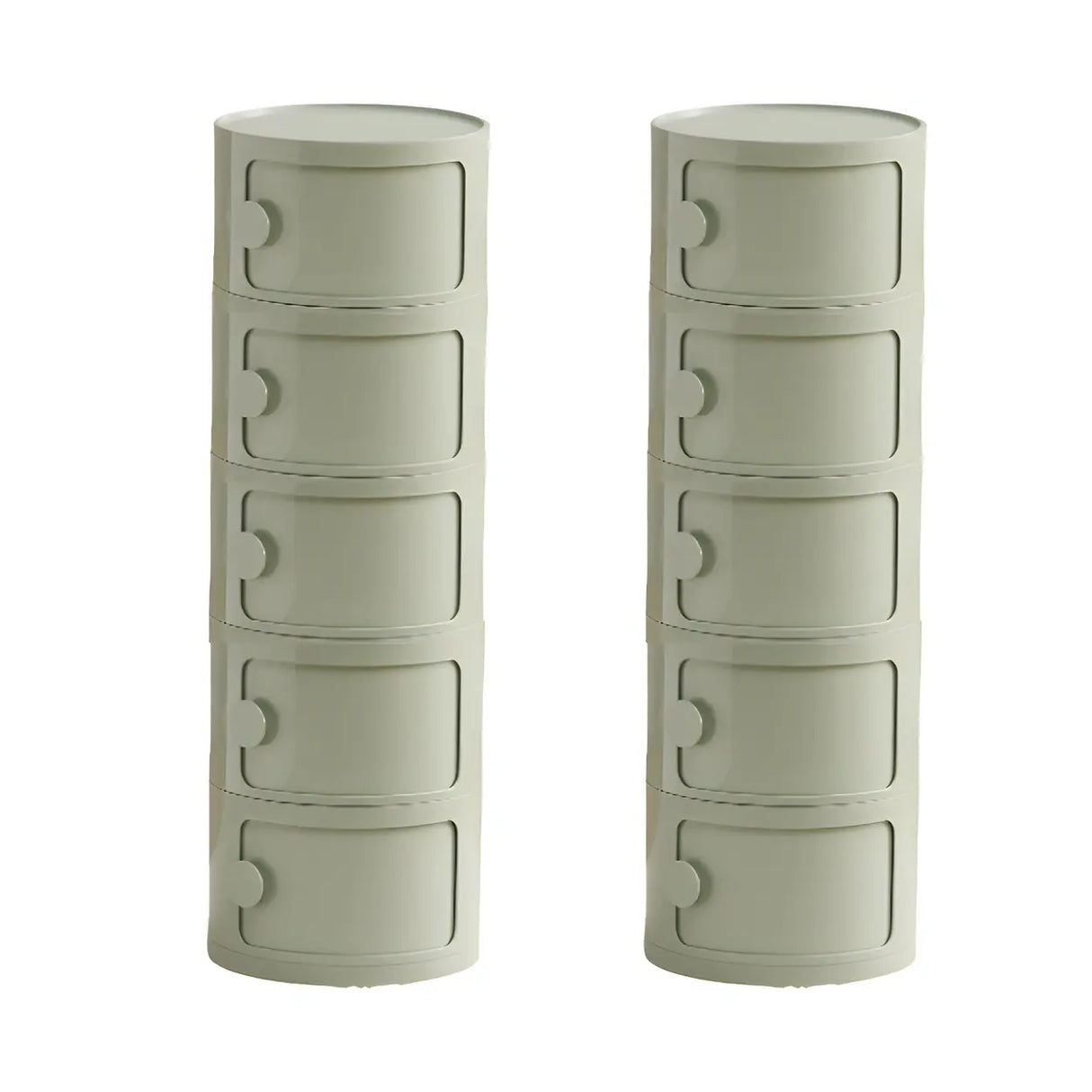Morandi Theme Tip Resistant Cabinets Kids Nightstand Image - 57