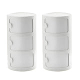 Morandi Theme Tip Resistant Cabinets Kids Nightstand Image - 8