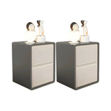 Morandi Theme Wood Drawers Storage Kids Nightstand Image - 24