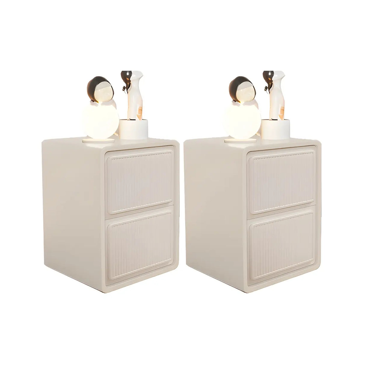 Morandi Theme Wood Drawers Storage Kids Nightstand Image - 26