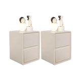 Morandi Theme Wood Drawers Storage Kids Nightstand Image - 26