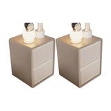 Morandi Theme Wood Drawers Storage Kids Nightstand Image - 30