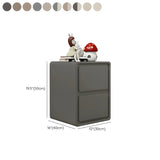 Morandi Theme Wood Drawers Storage Kids Nightstand #size