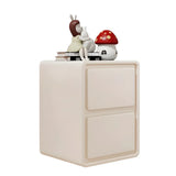 Morandi Theme Wood Drawers Storage Kids Nightstand Image - 10