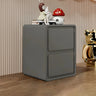 Morandi Theme Wood Drawers Storage Kids Nightstand Image - 2