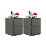 Morandi Theme Wood Drawers Storage Kids Nightstand Image - 3