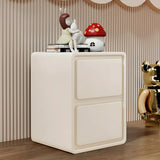 Morandi Theme Wood Drawers Storage Kids Nightstand Image - 4