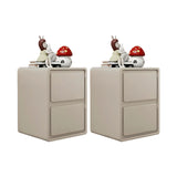 Morandi Theme Wood Drawers Storage Kids Nightstand Image - 7