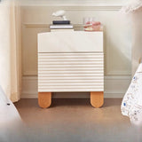Morandi-Themed Wooden Kids Nightstand with Drawers Image - 1