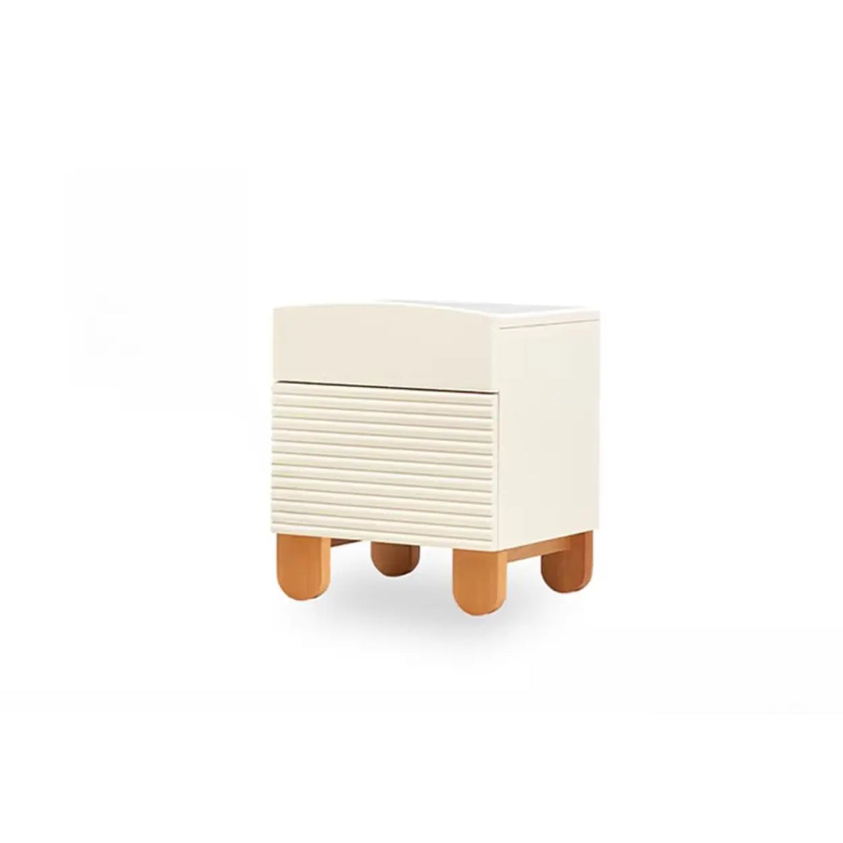 Morandi-Themed Wooden Kids Nightstand with Drawers Image - 4