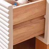 Morandi-Themed Wooden Kids Nightstand with Drawers Image - 8