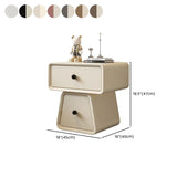Morandi Tip Resistant Wood Kids Nightstand with Drawers Image - 17