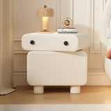Morandi Wood Tip Resistant Kids Nightstand with 2-Drawer Image - 2